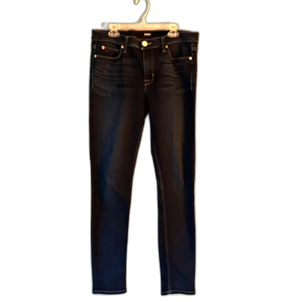 Hudson dark wash jeans midrise skinny inseam 28" size 29